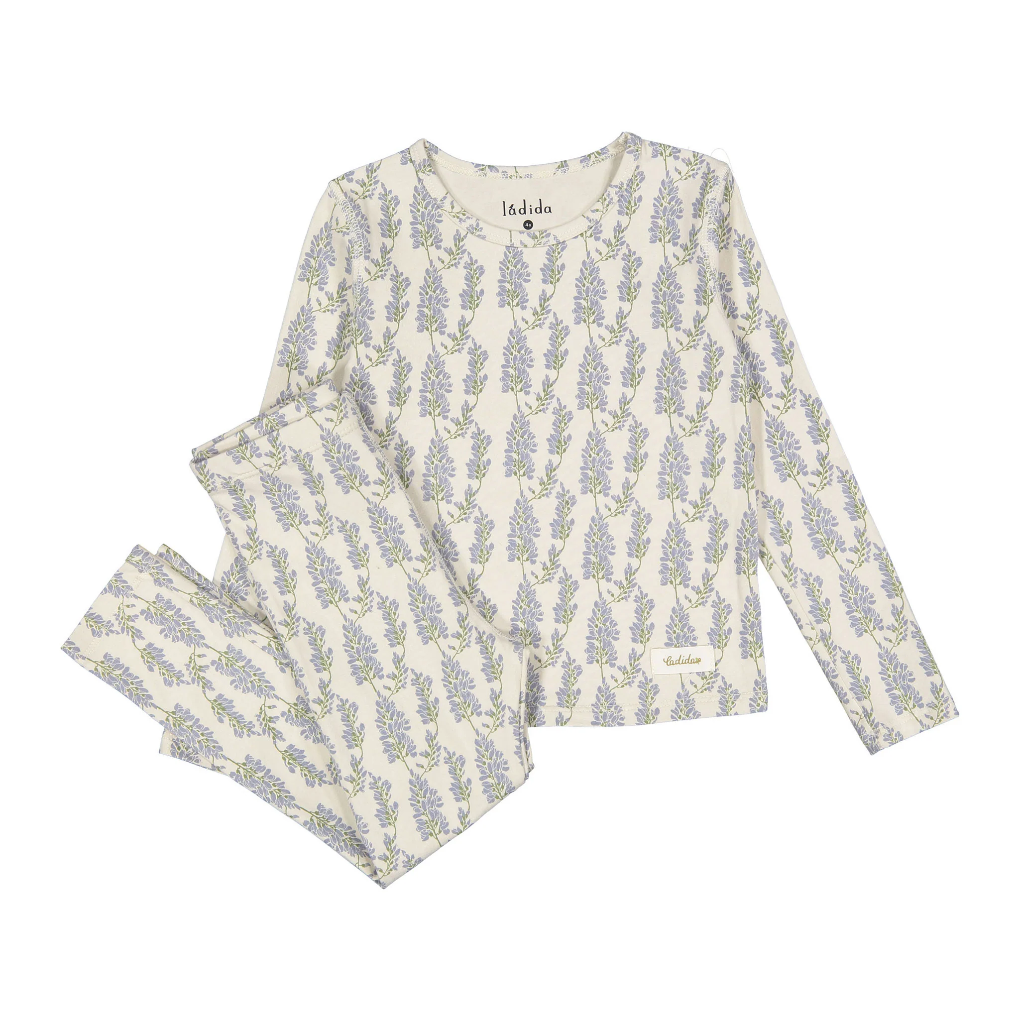 Ladida Layette Blue Wisteria Pajama Set