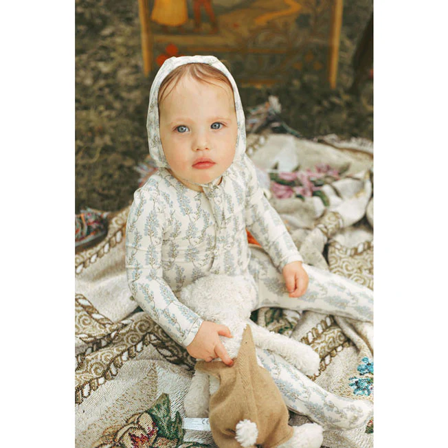 Ladida Layette Blue Wisteria Romper - Image 2