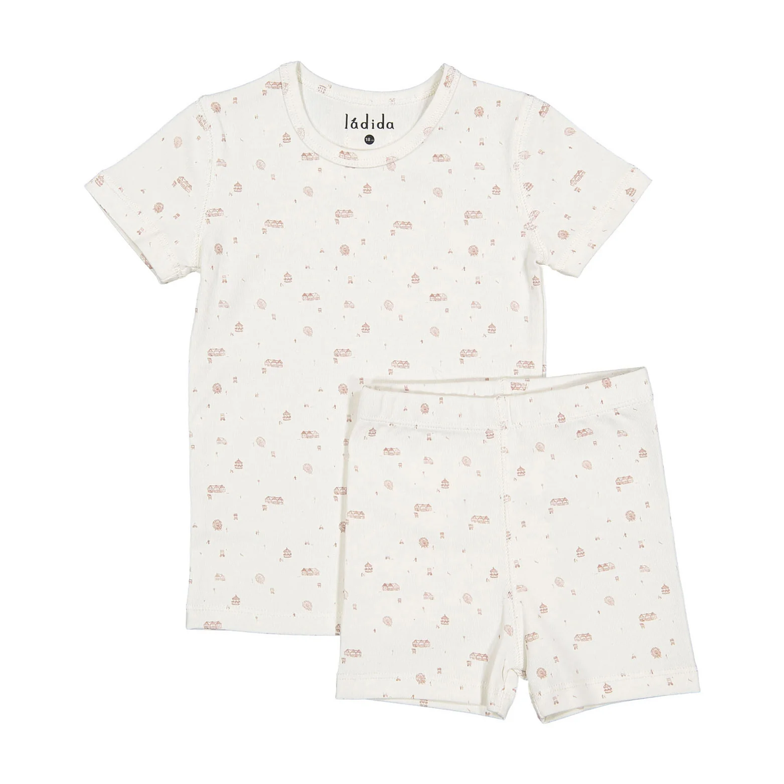 Ladida Layette Caramel Park Short Set