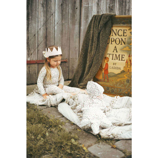 Ladida Layette Circle Floral Romper - Image 4