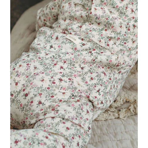 Ladida Layette Circle Floral Romper + Hat - Image 4