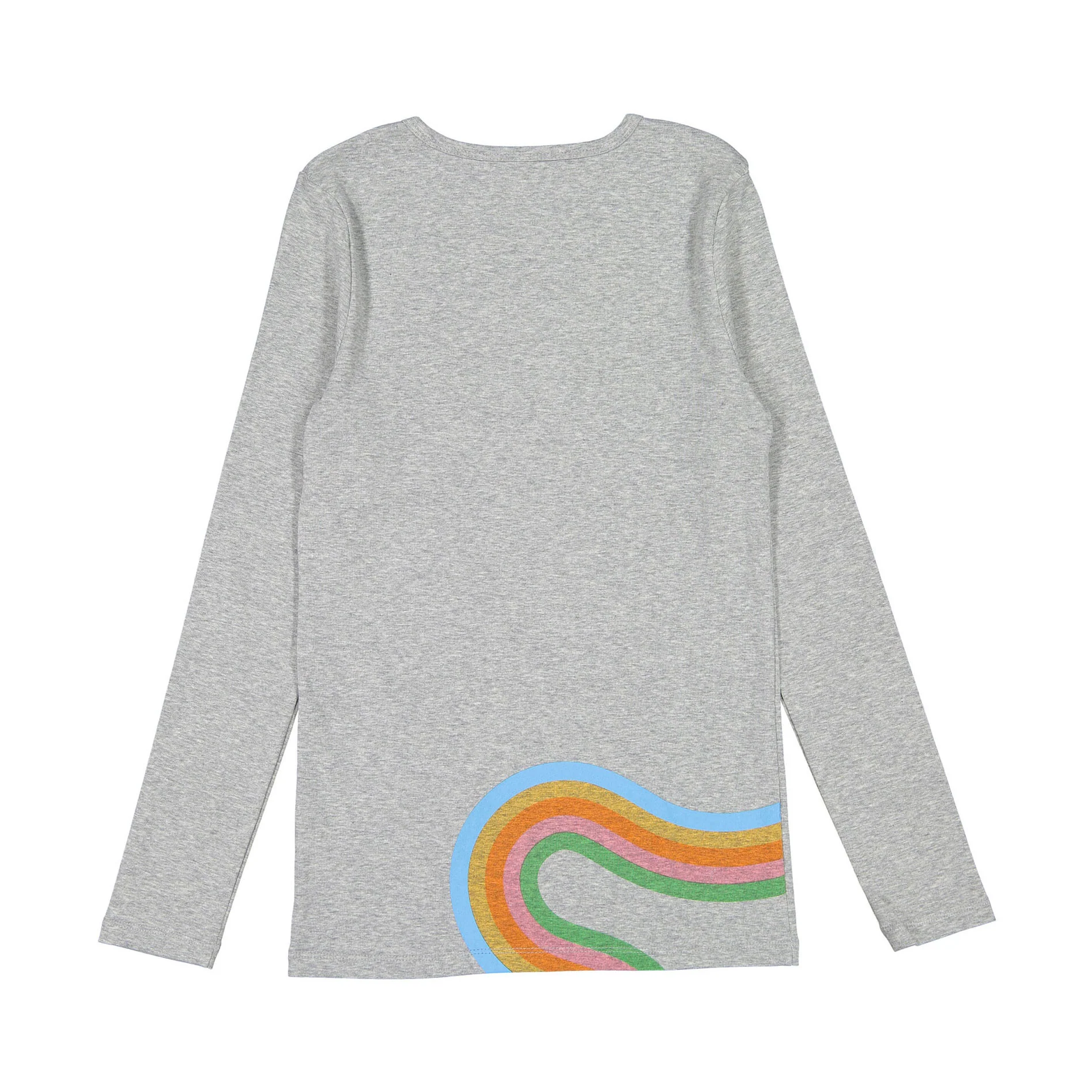 Ladida Grey Rainbow Detail Tee - Image 2