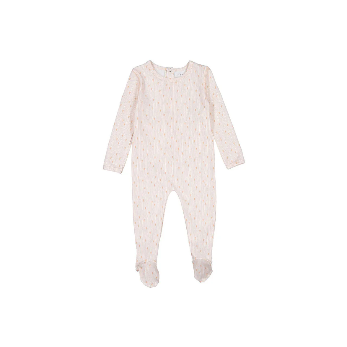 Ladida Layette Heart Print Footie