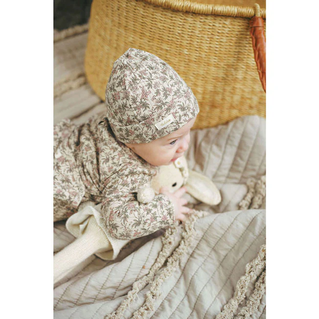 Ladida Layette Mauve Garden Romper + Hat + Blanket - Image 4