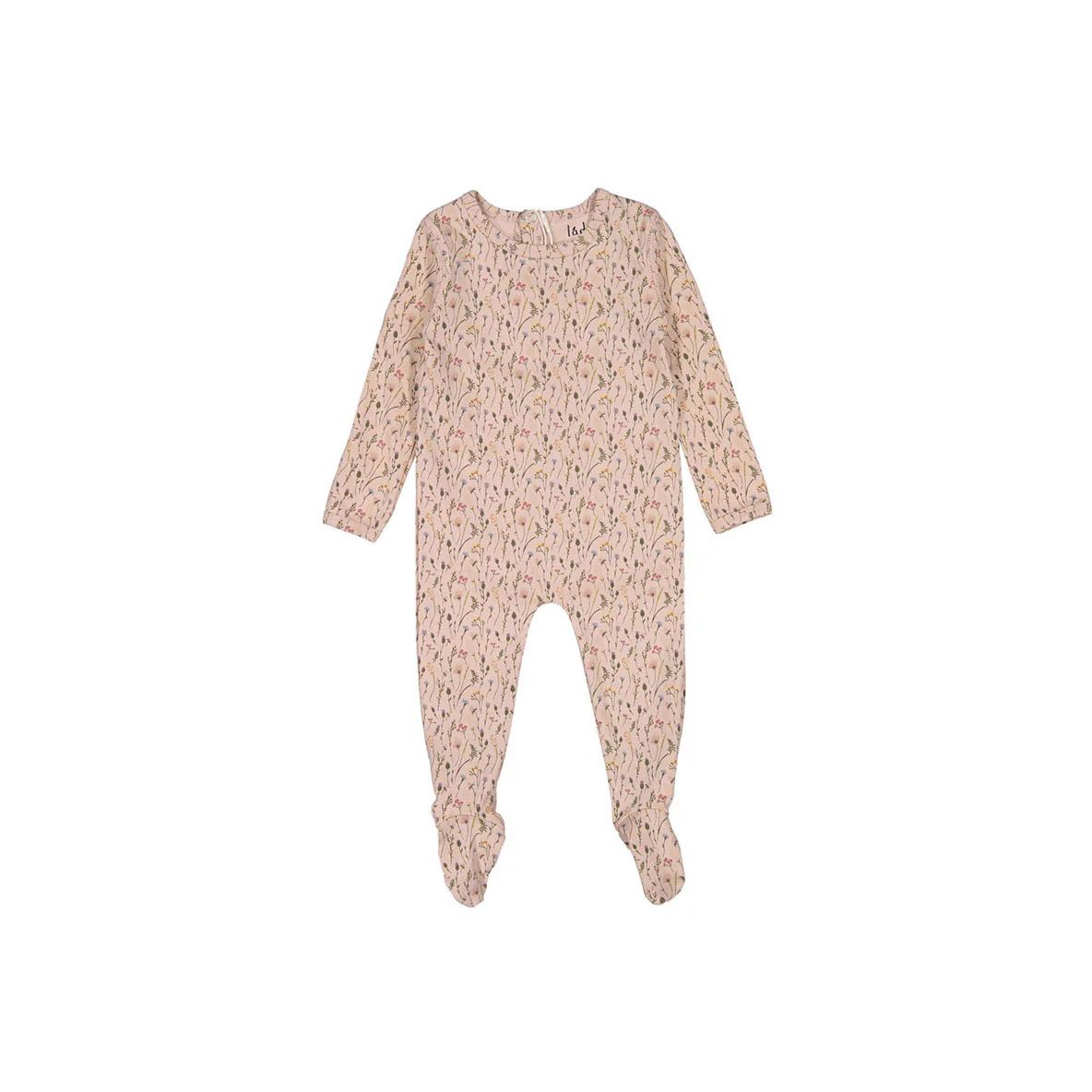 Ladida Layette Meadow Print Floral Footie