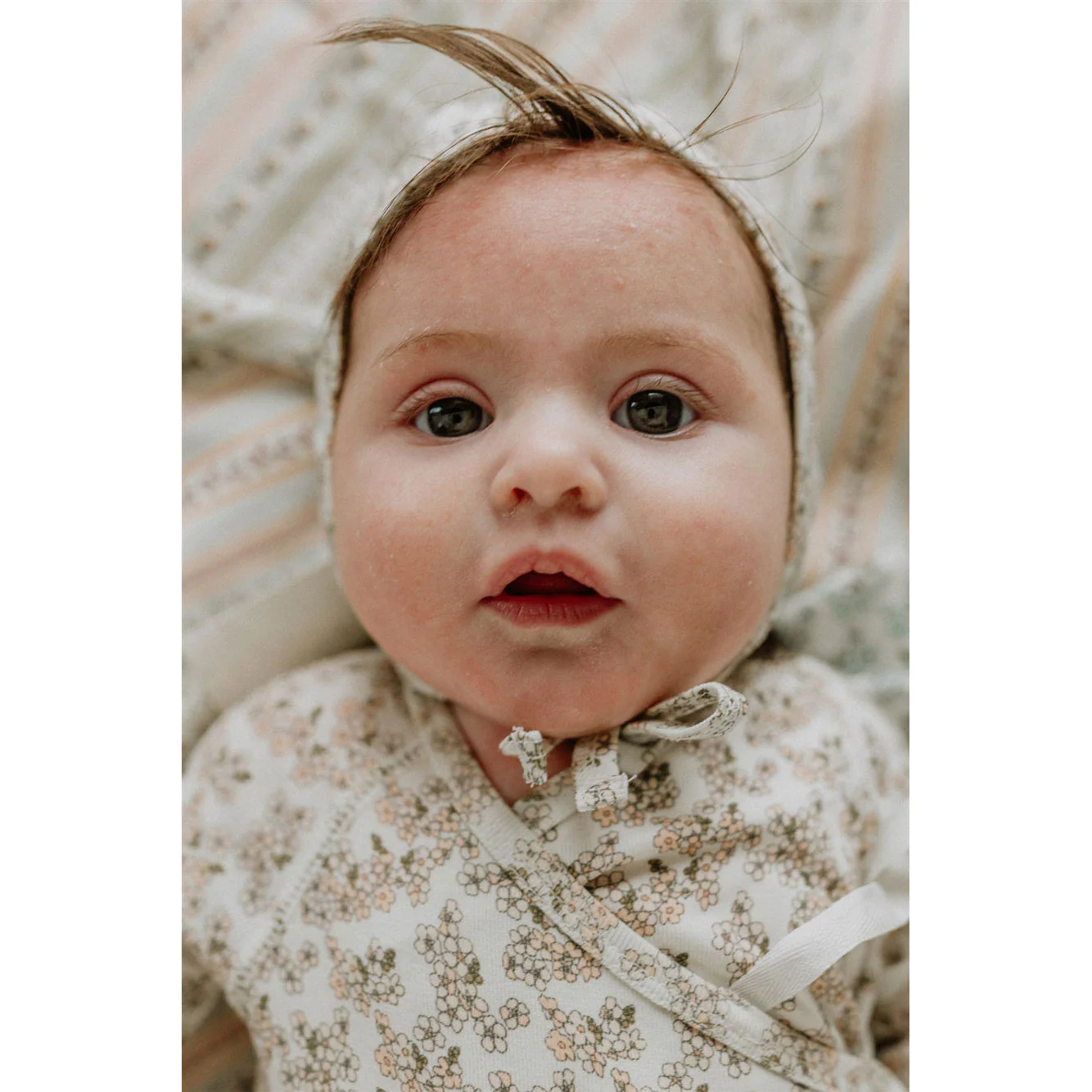 Ladida Layette Peach Cherry Blossom Footie - Image 3