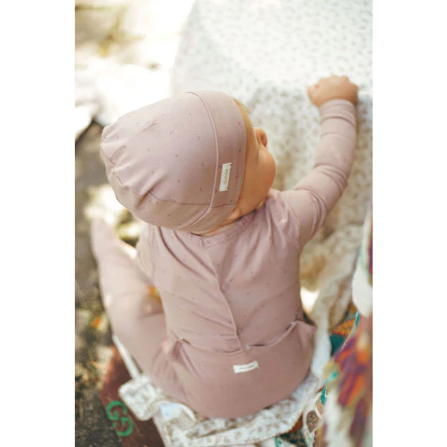 Ladida Layette Pink Heart Romper + Hat - Image 3