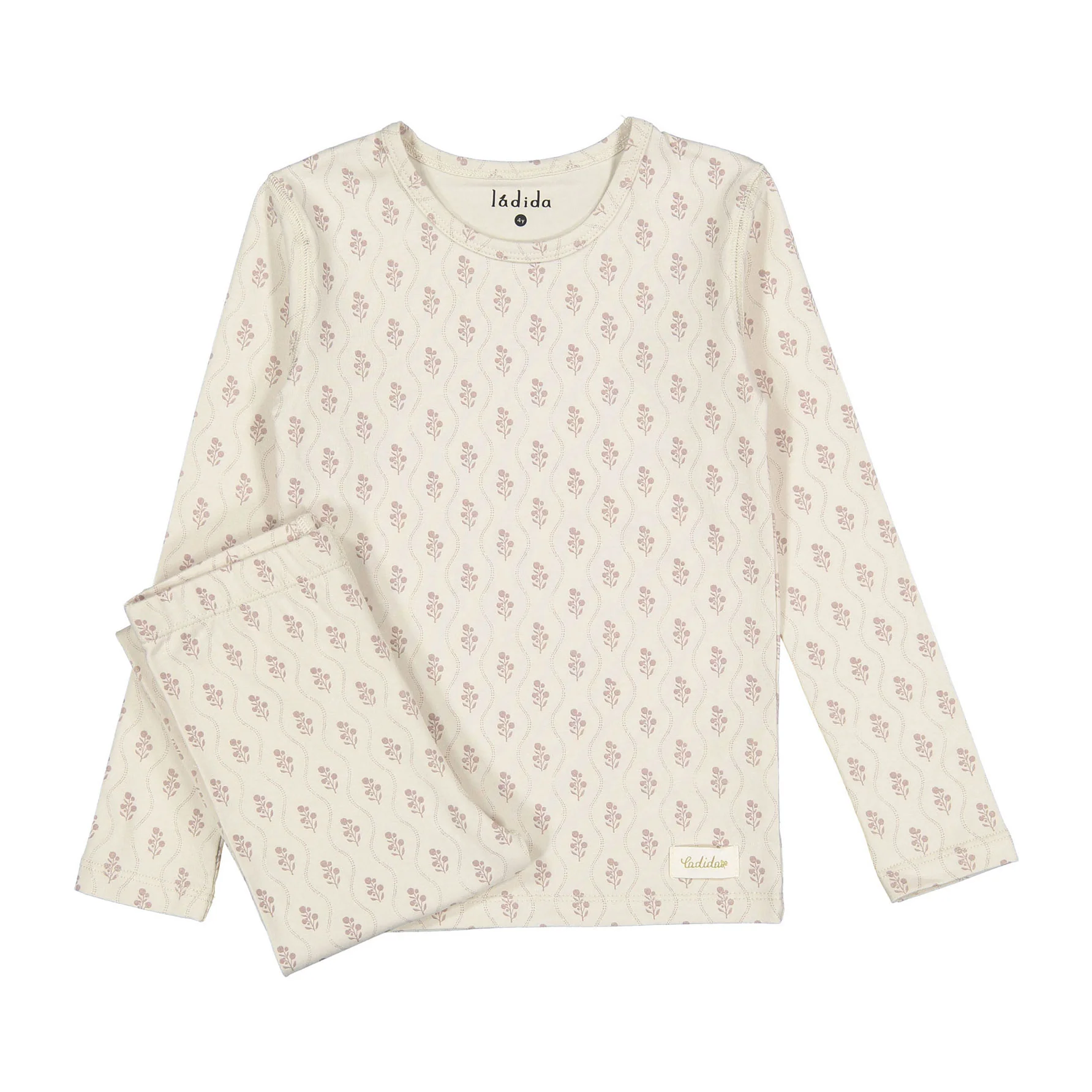 Ladida Layette Pink Tapestry Pajamas