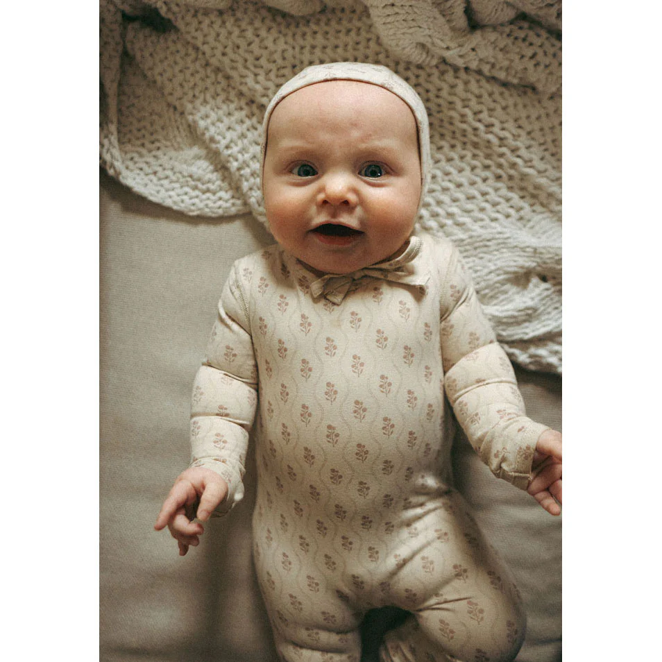 Ladida Layette Pink Tapestry Romper - Image 3