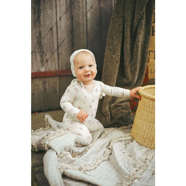 Ladida Layette Pink Watercolor Romper - Image 2