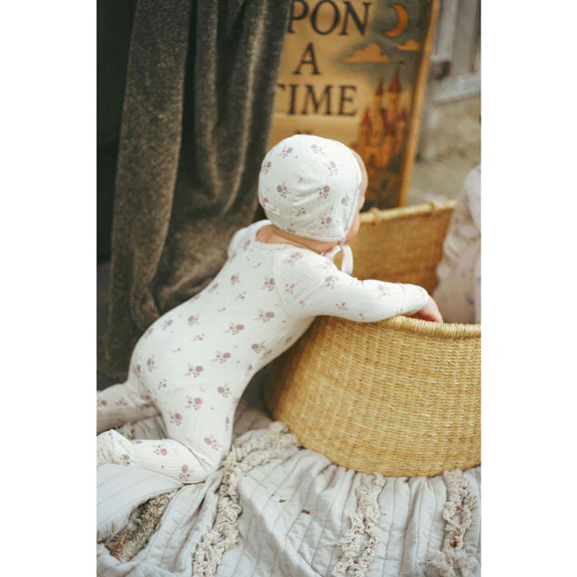 Ladida Layette Pink Watercolor Romper - Image 3
