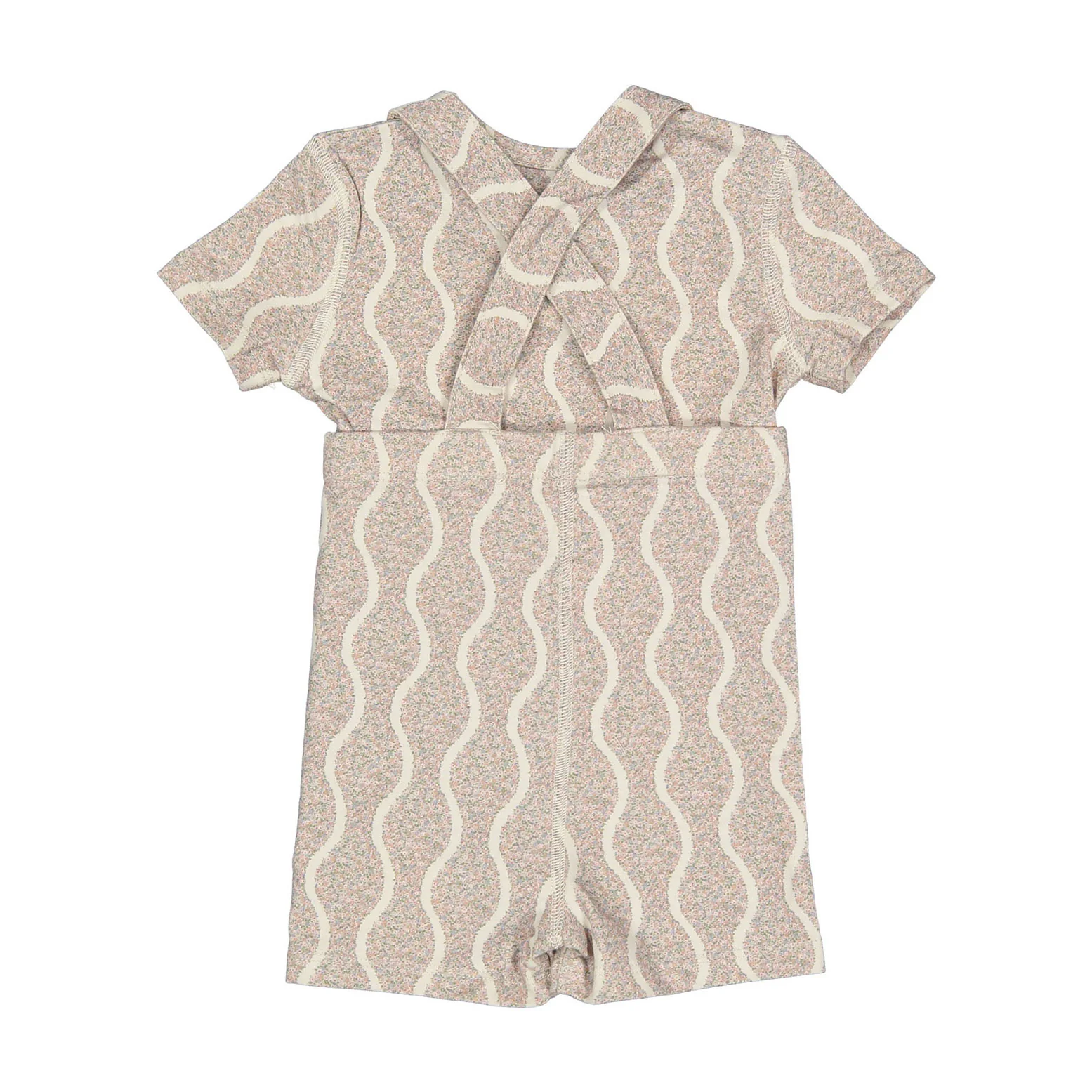 Ladida Layette Pink Wave Suspender Set - Image 3
