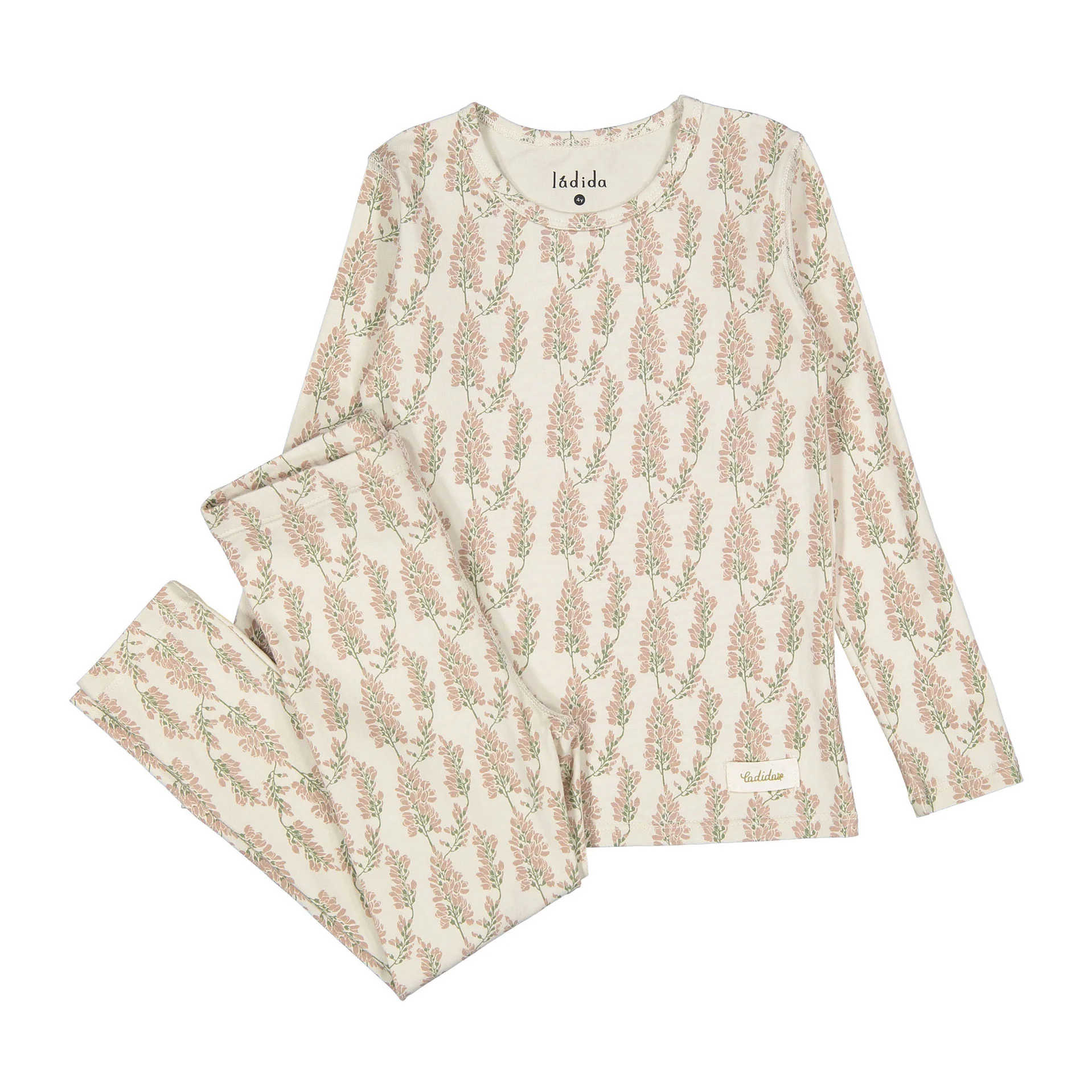 Ladida Layette Pink Wisteria Pajama Set