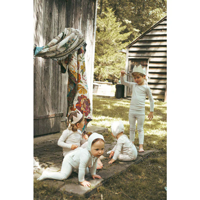 Ladida Layette Rose Demask Romper + Bonnet - Image 4
