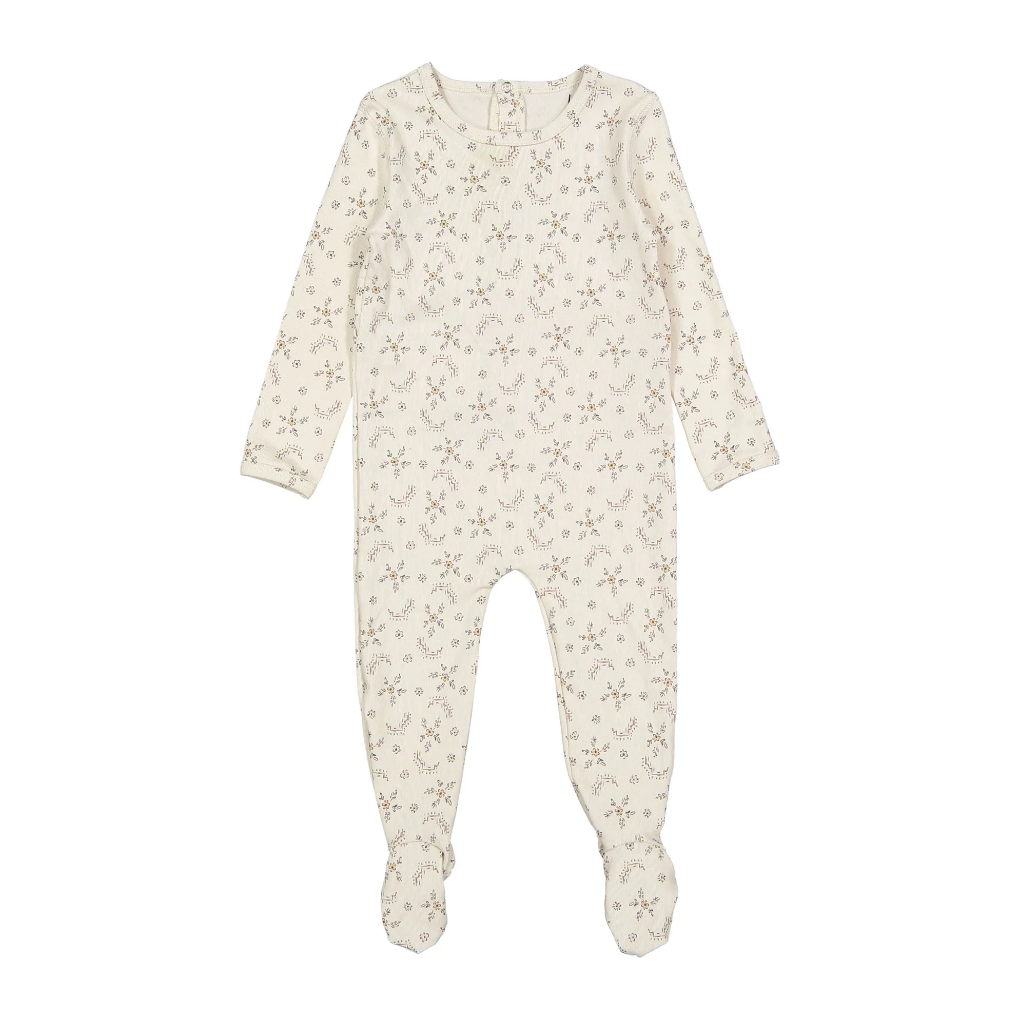 Ladida Layette Sketched Floral Romper
