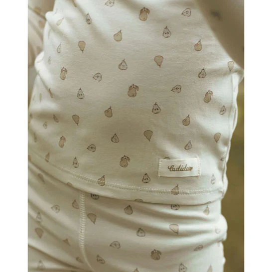 Ladida Layette Sketched Pears Pajama Set - Image 3