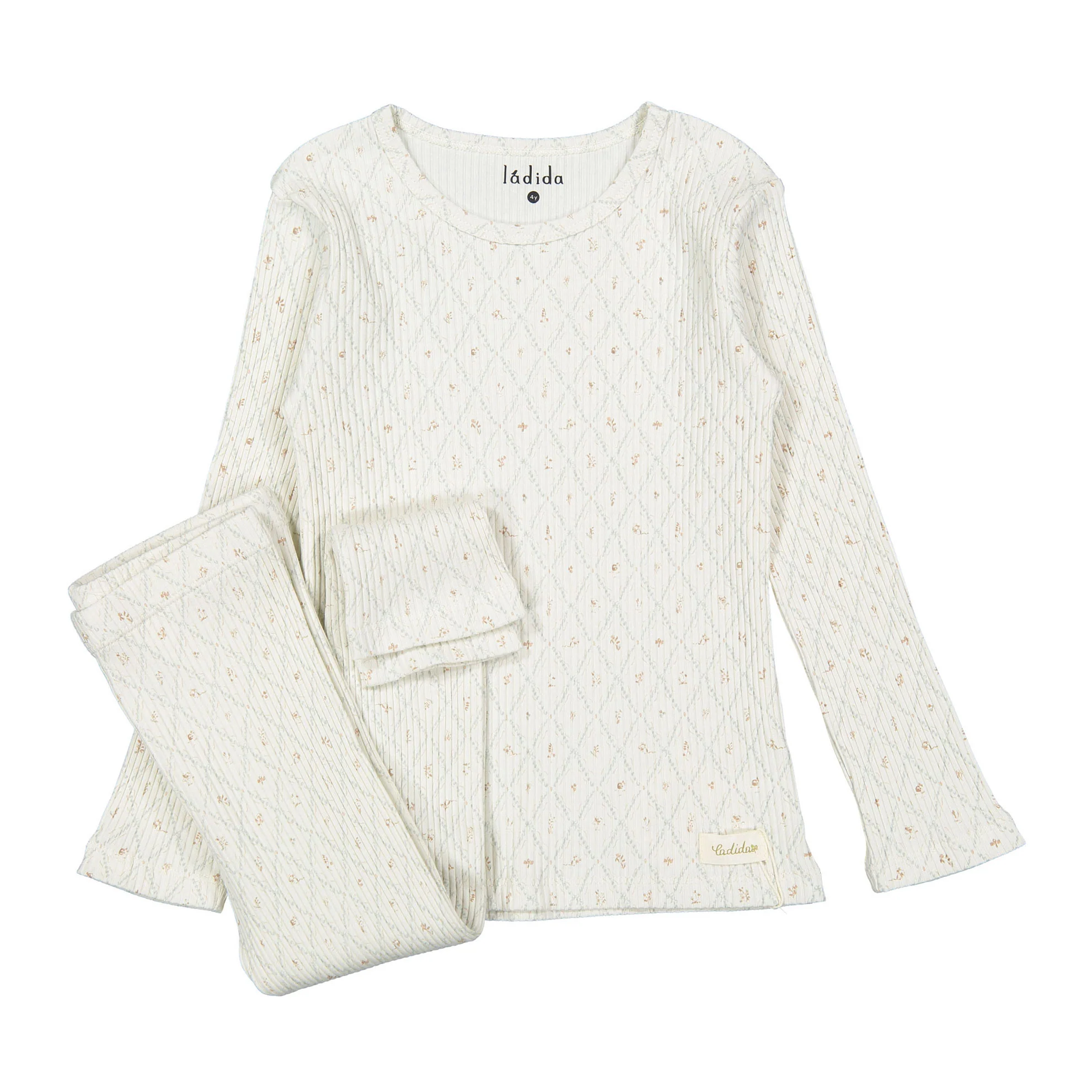 Ladida Layette Taupe Fairytale Pajamas
