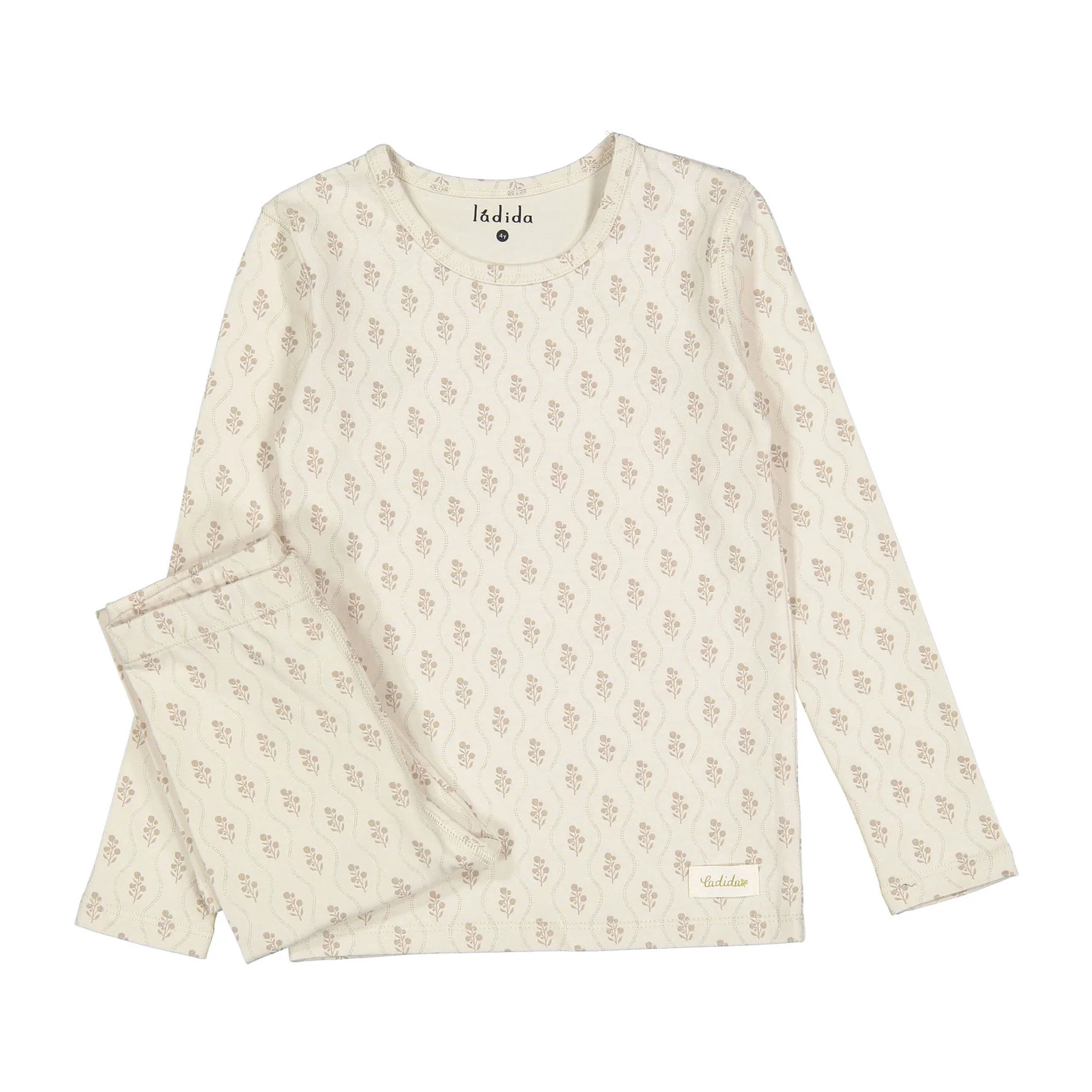 Ladida Layette Taupe Tapestry Pajamas