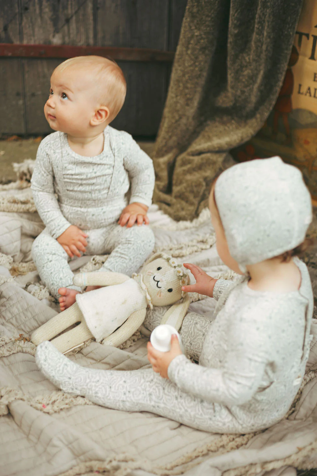 Ladida Layette Teal Liana Suspender Set - Image 2