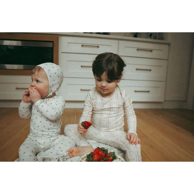 Ladida Layette Vintage Blue Romper - Image 3