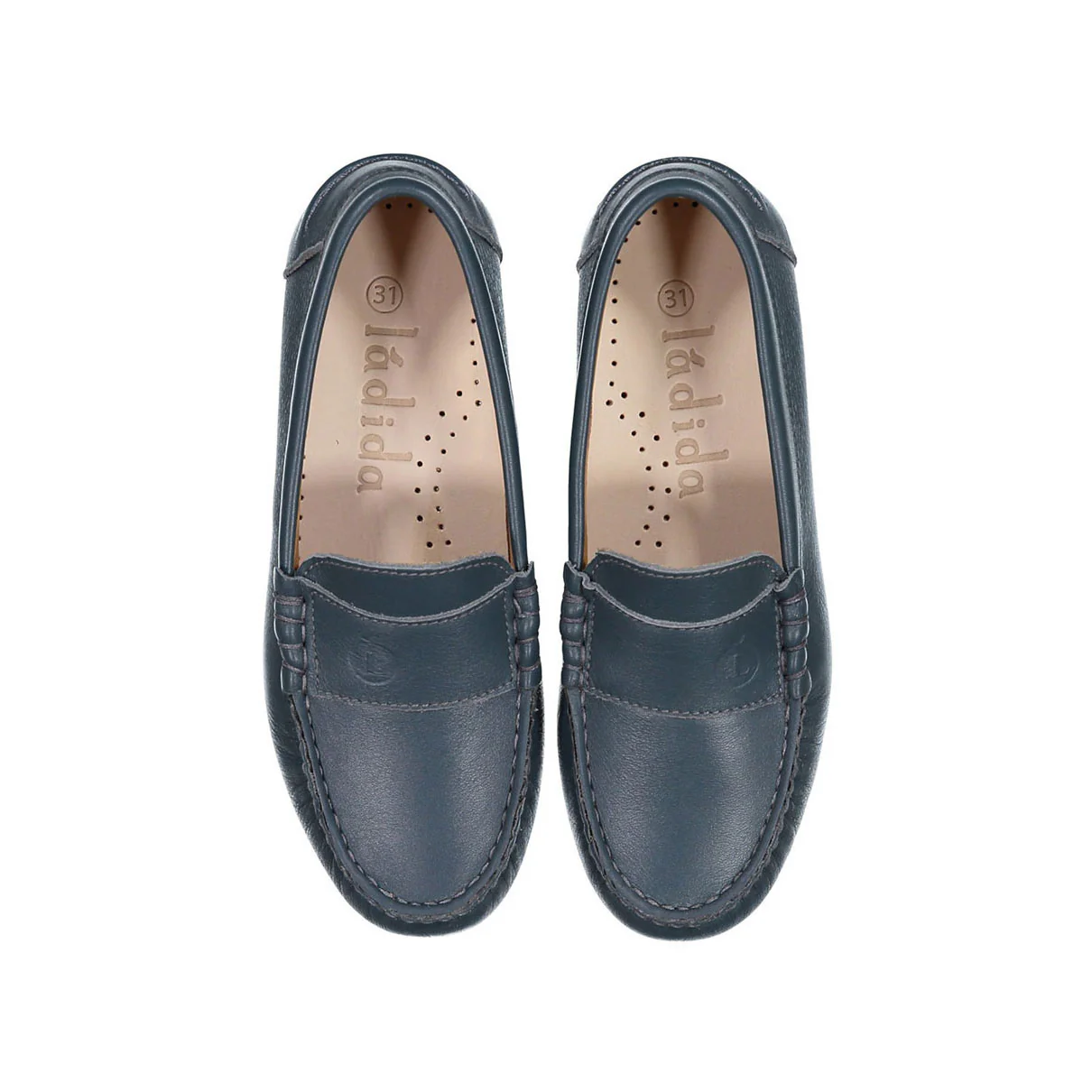 Ladida Petrol Leather Loafer