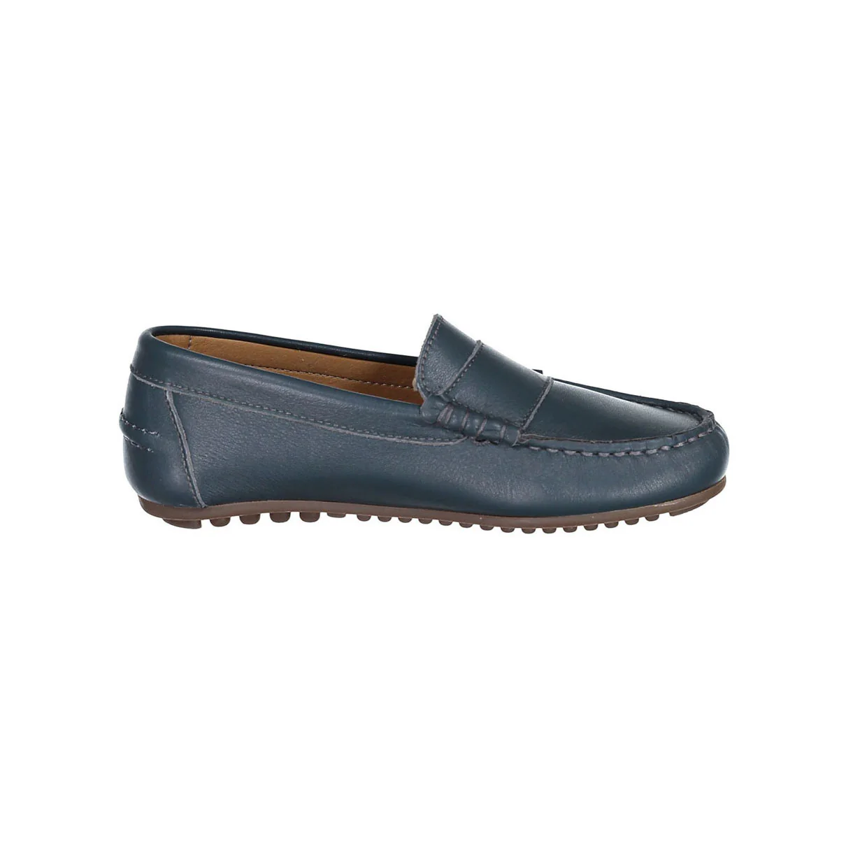 Ladida Petrol Leather Loafer - Image 3