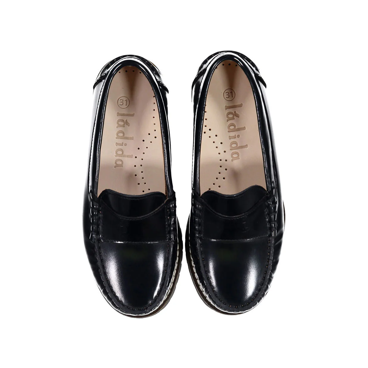 Ladida Navy Patent Leather Chunky Loafer