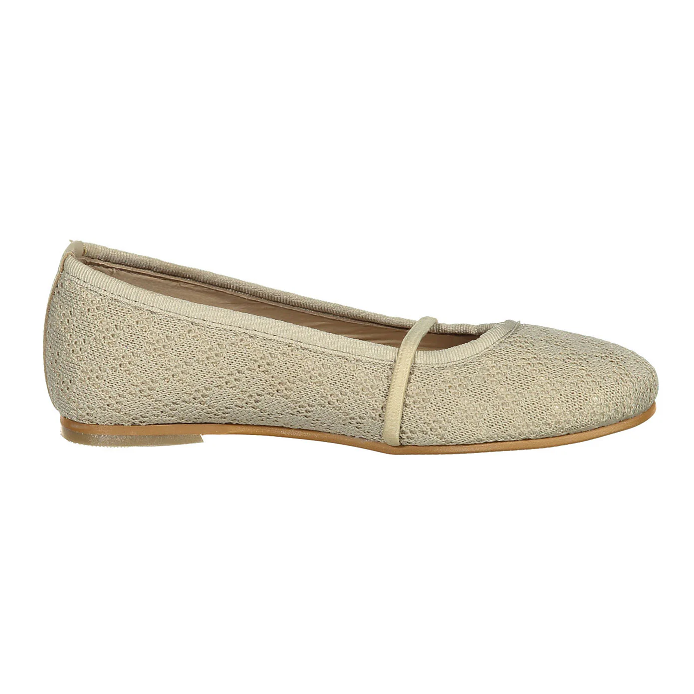 Ladida Shoes Beige Mesh Strap Flats - Image 3