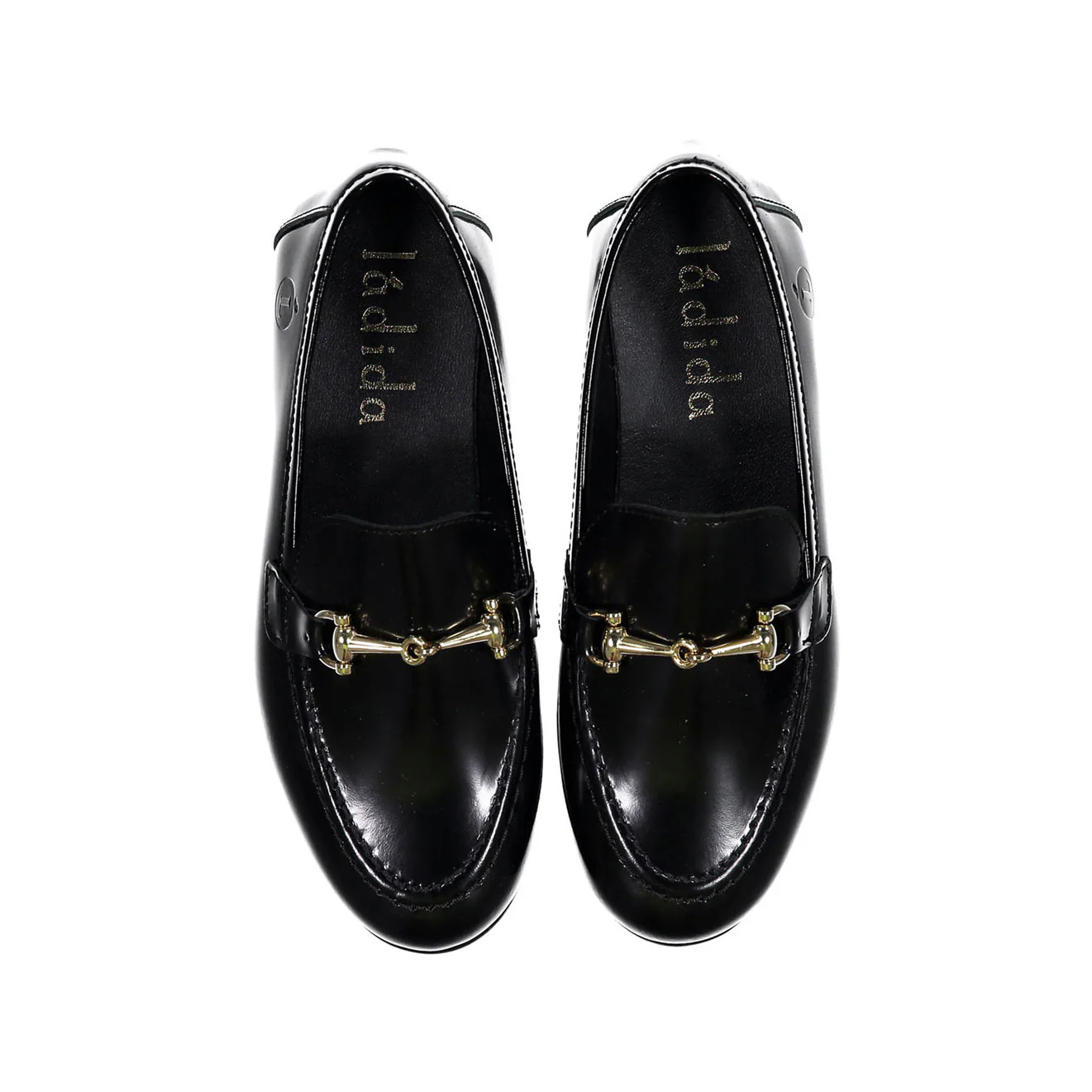 Ladida Shoes Black Chain Loafer