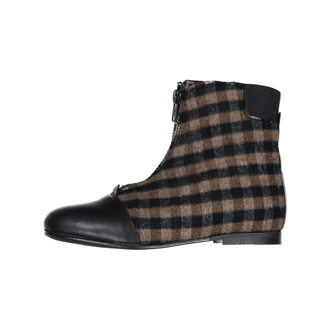 Ladida Shoes Brown Plaid Booties - Image 2