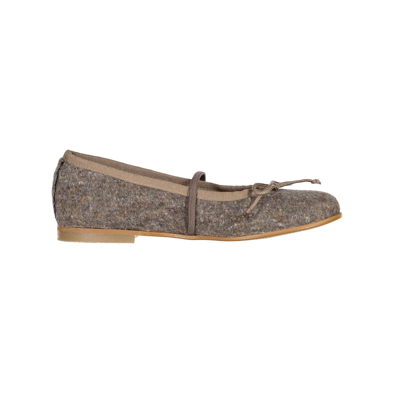 Ladida Shoes Brown Wool Speckled Mary Janes - Image 3