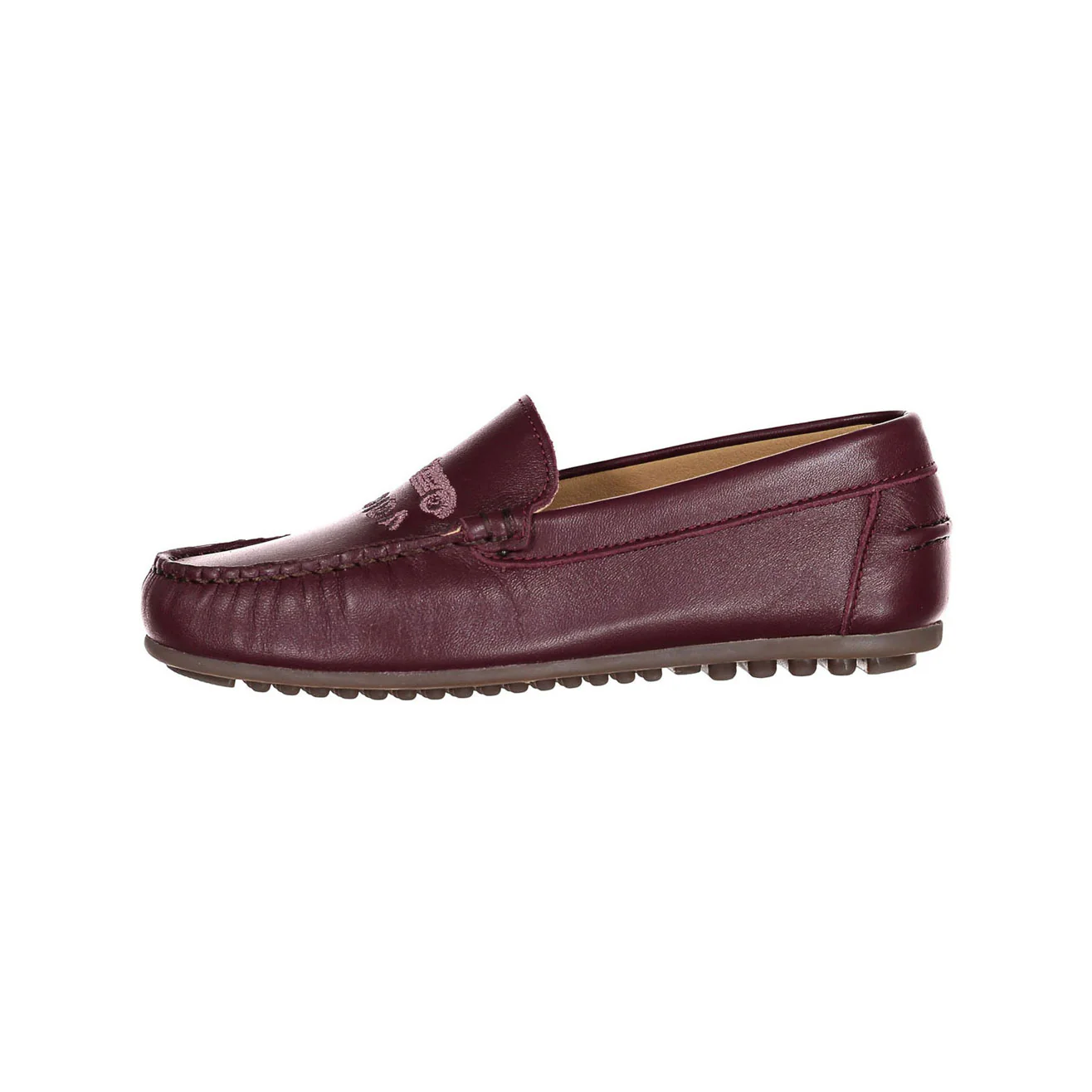 Ladida Shoes Burgundy Car Embroidered Leather Loafer - Image 2