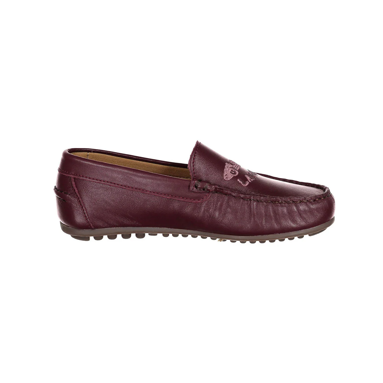 Ladida Shoes Burgundy Car Embroidered Leather Loafer - Image 3