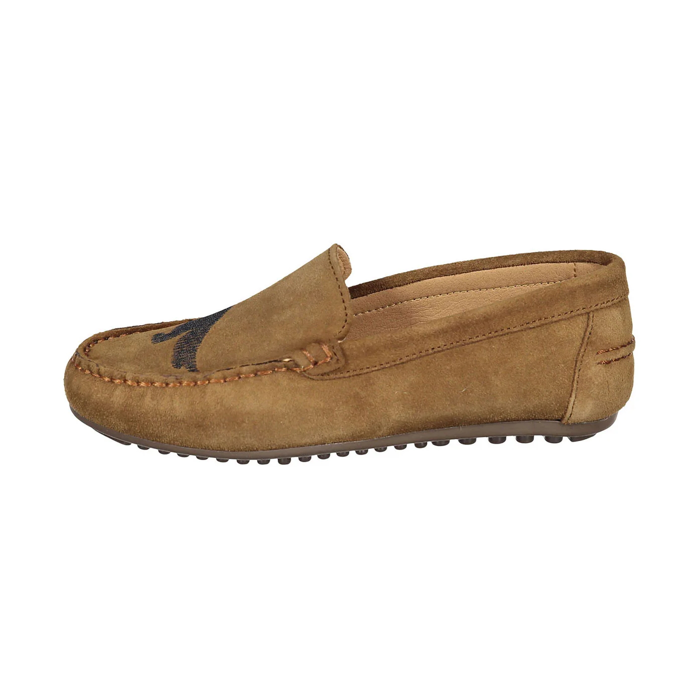 Ladida Shoes Camel Suede Dog Embroidered Loafer - Image 2