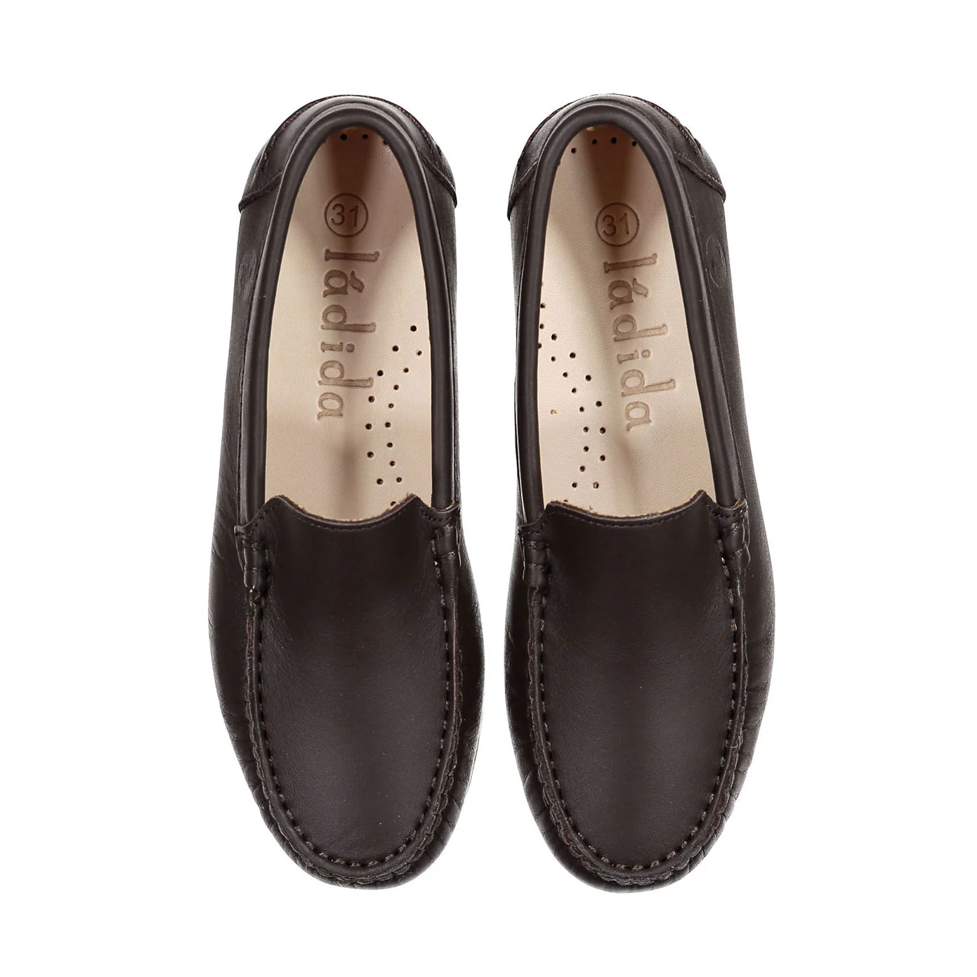 Ladida Shoes Chocolate Leather Loafer