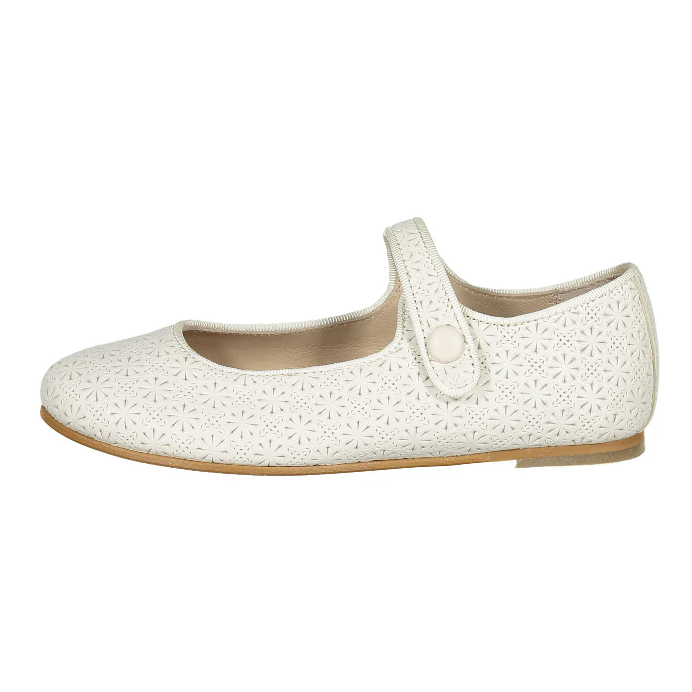 Ladida Shoes Cream Eyelet Mary Janes - Image 2