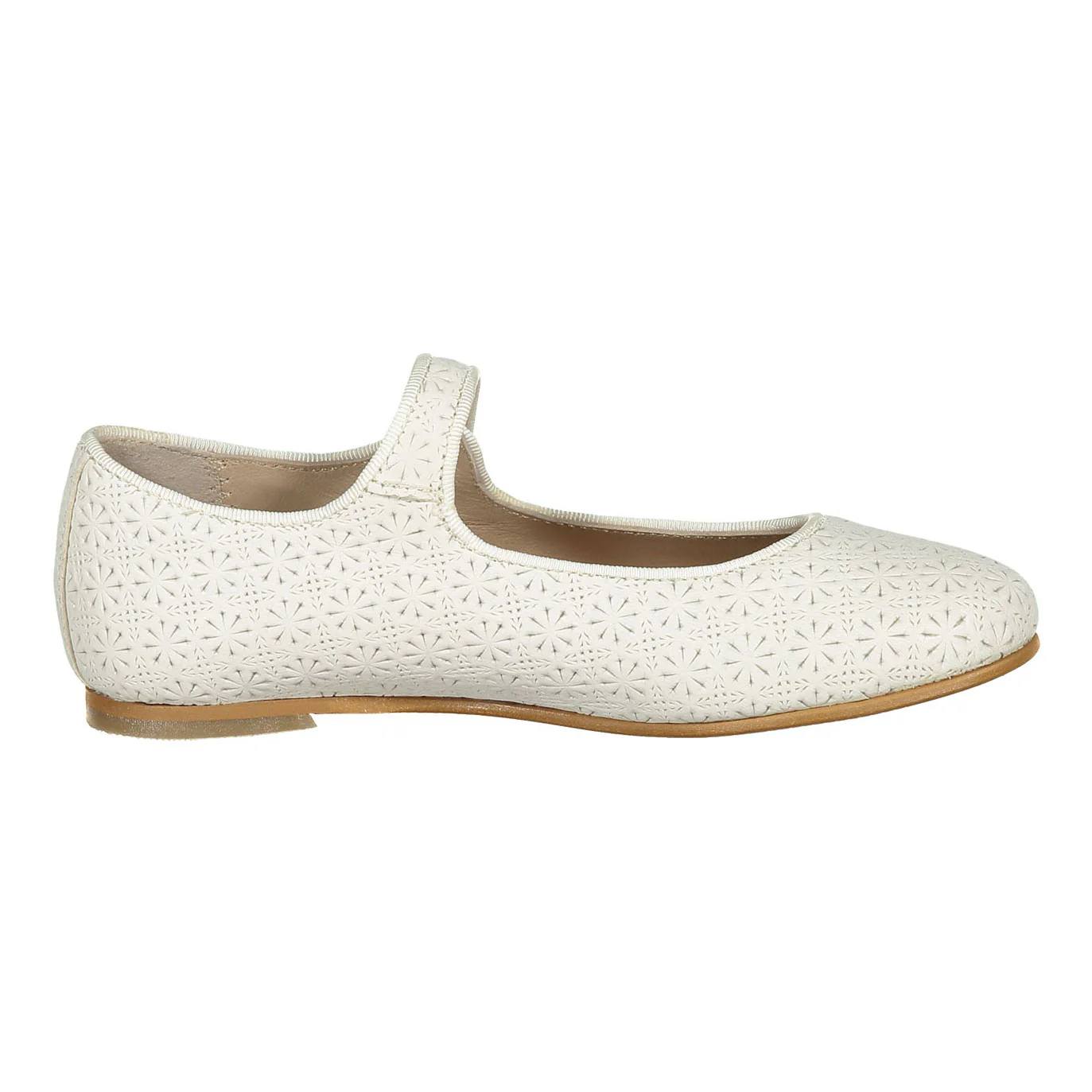 Ladida Shoes Cream Eyelet Mary Janes - Image 3