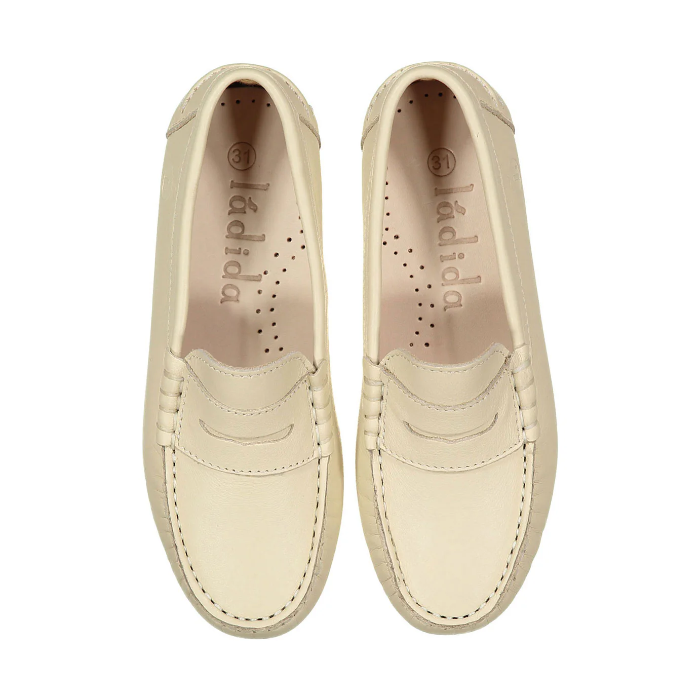 Ladida Shoes Cream Penny Loafer