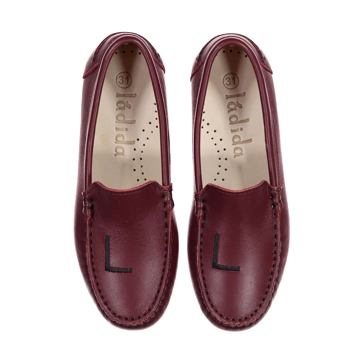 Ladida Shoes Dark Burgundy L Embroidered Loafer