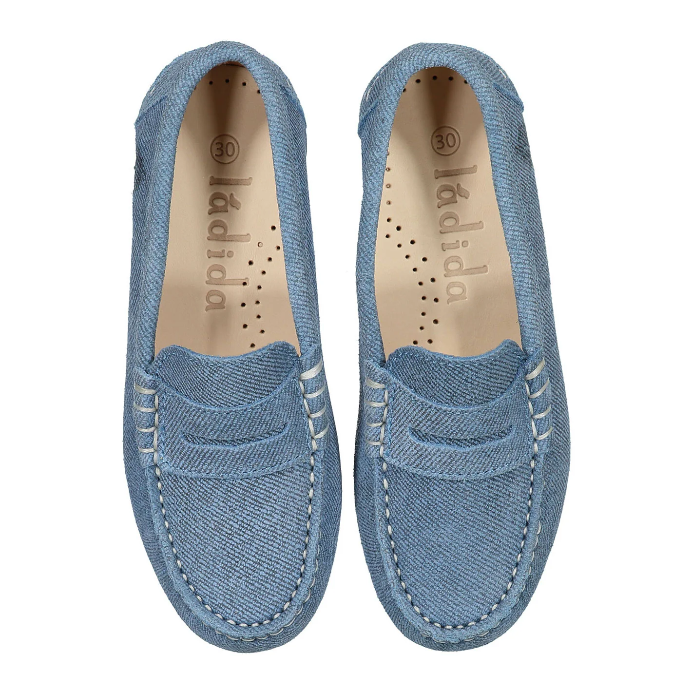 Ladida Shoes Denim Suede Loafers