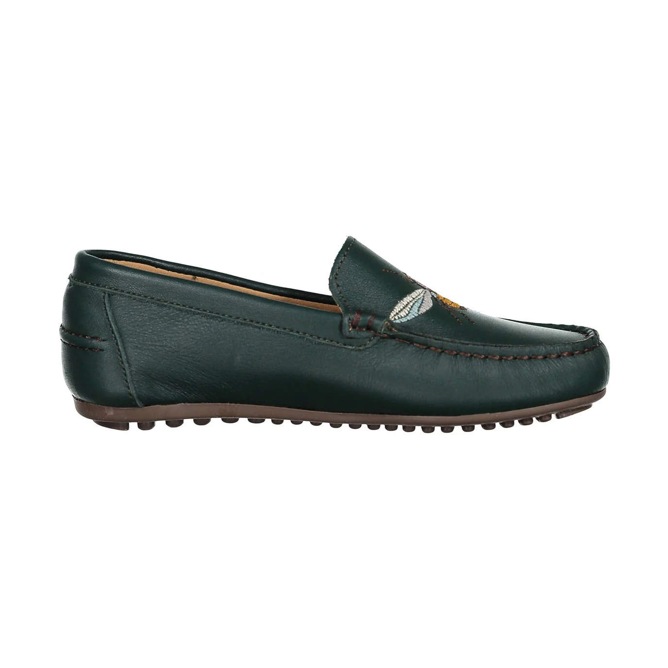 Ladida Shoes Emerald  Bee Embroidered Loafer - Image 3