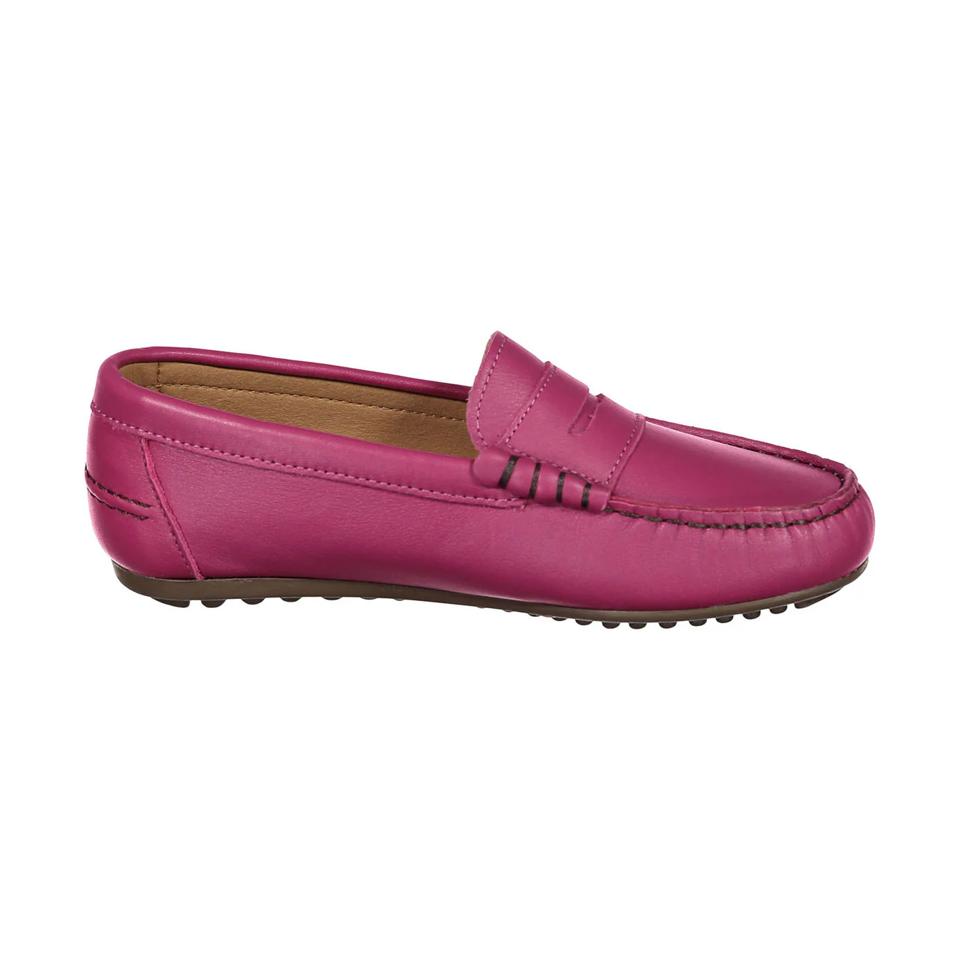Ladida Shoes Fuchsia Leather Penny Loafer - Image 3