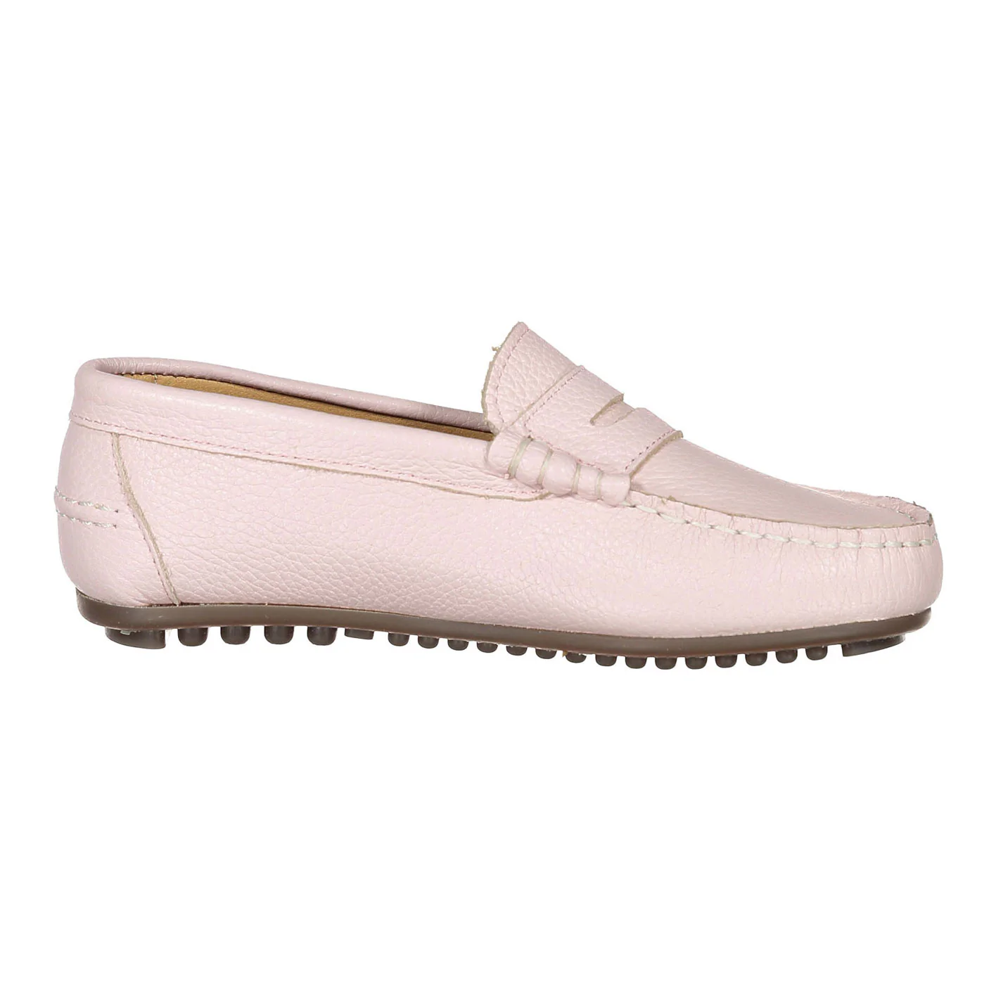 Ladida Shoes Light Pink Pebbled Loafers - Image 3