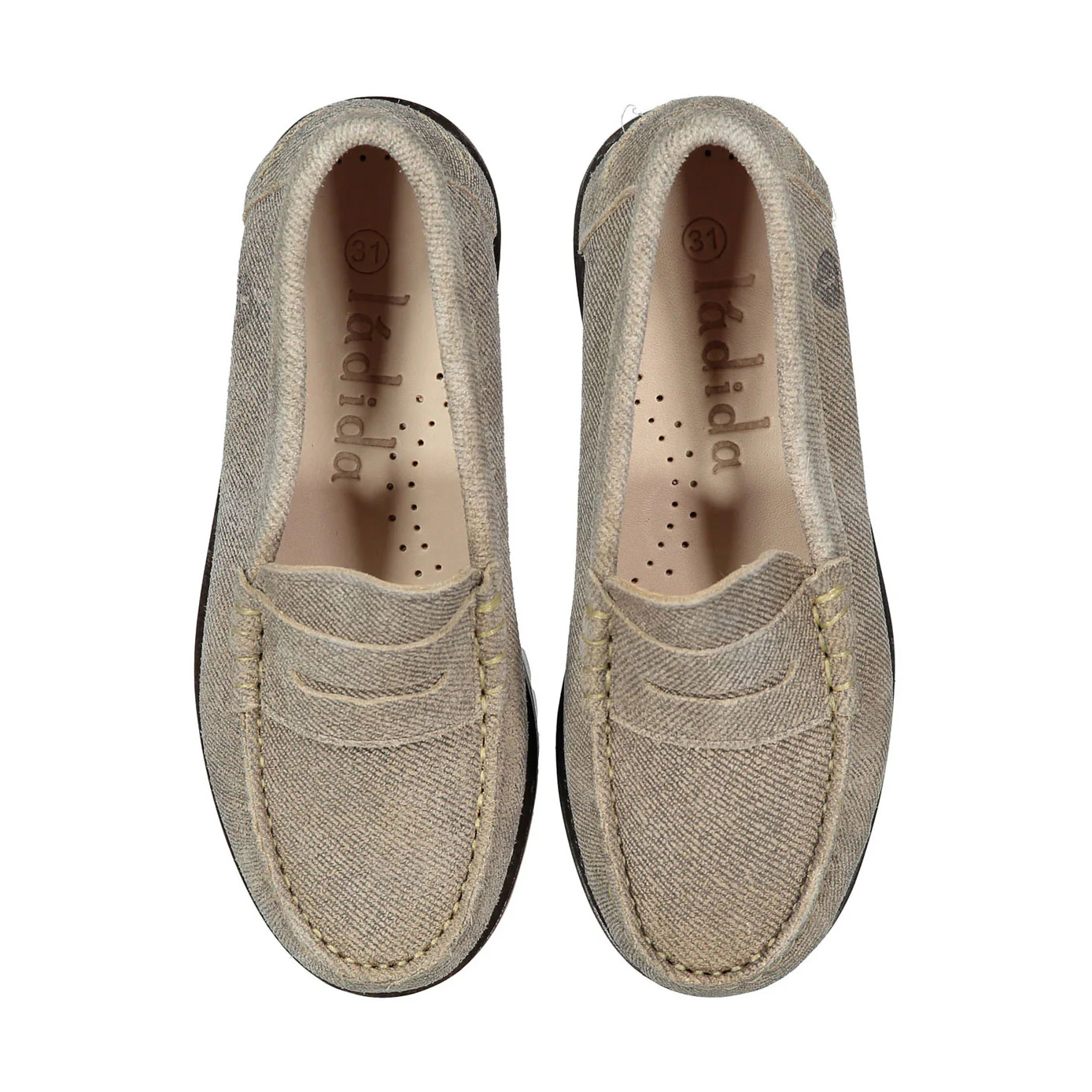 Ladida Shoes Linen Suede Chunky Loafer