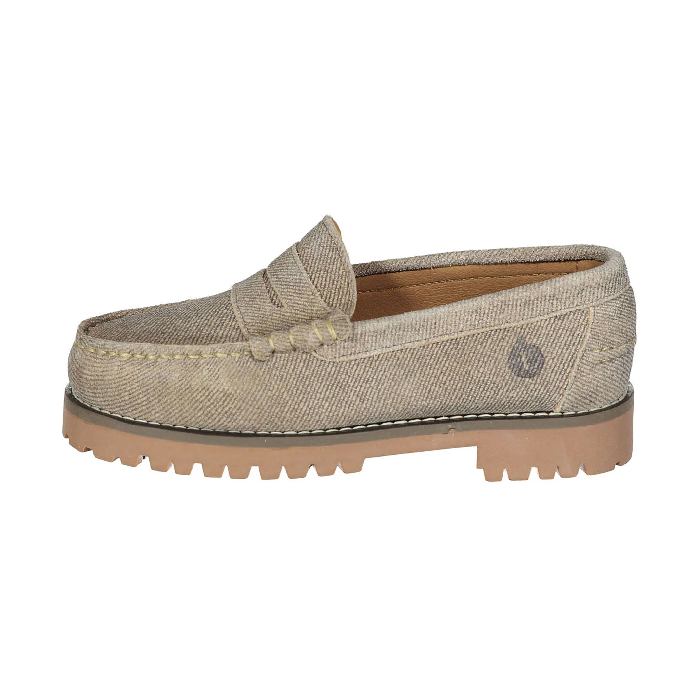 Ladida Shoes Linen Suede Chunky Loafer - Image 2