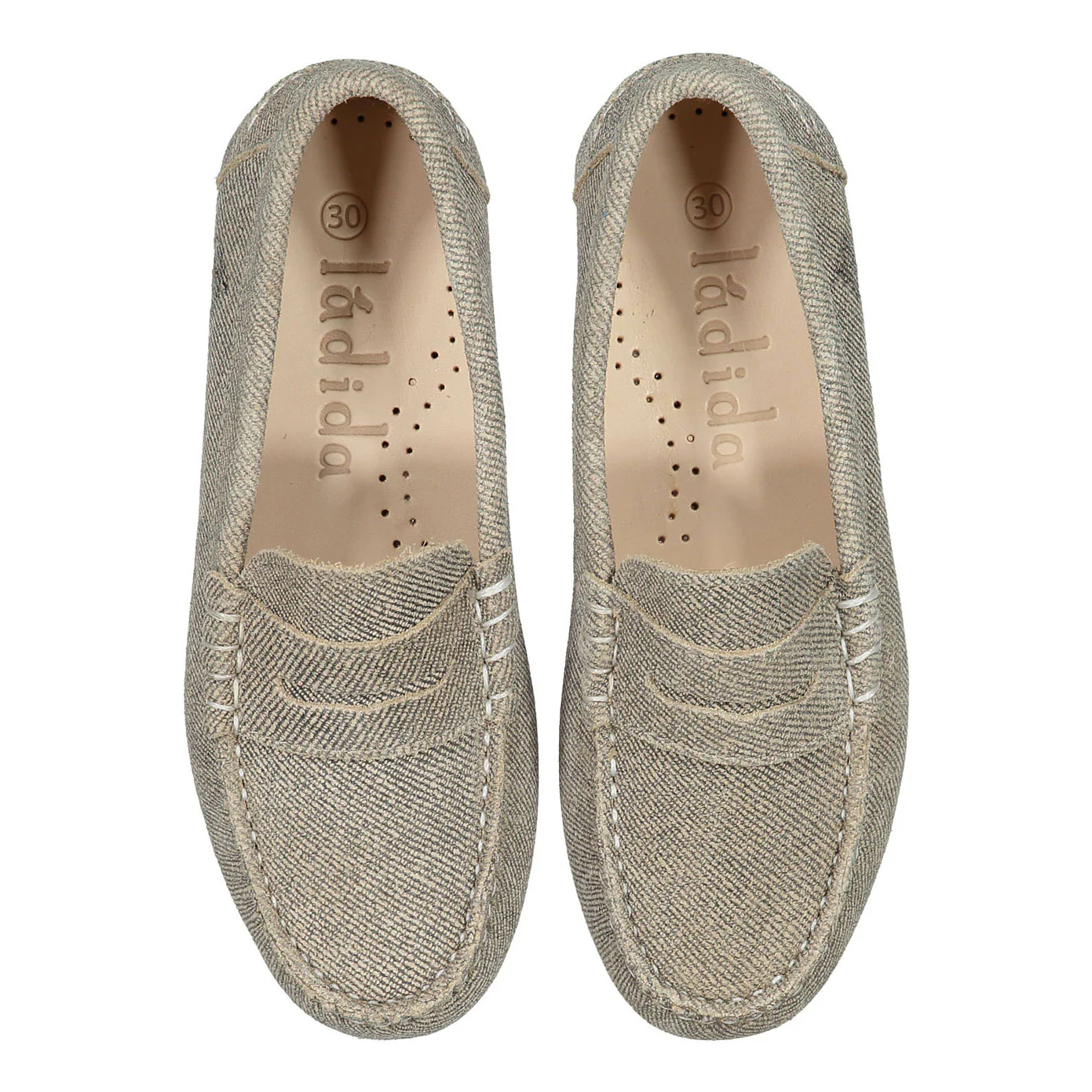 Ladida Shoes Linen Suede Loafers