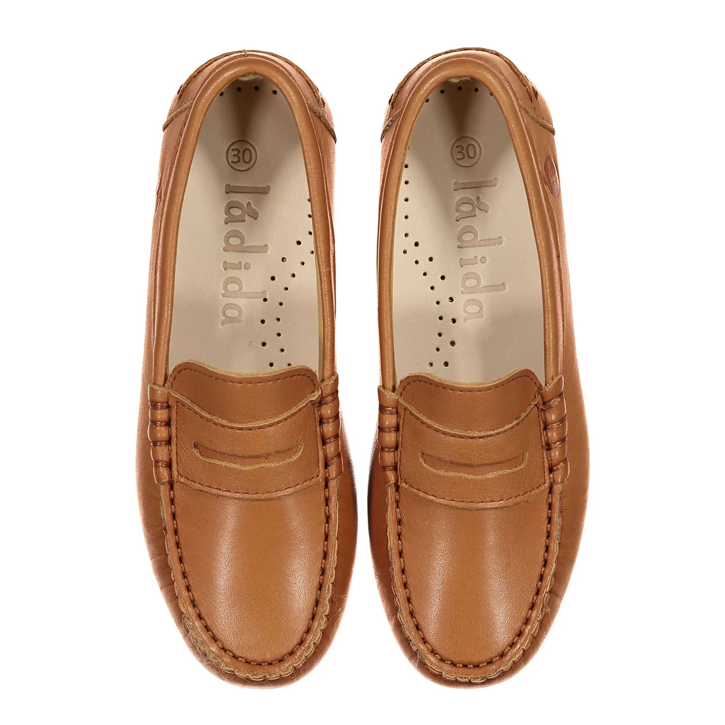 Ladida Shoes Luggage Leather Loafers