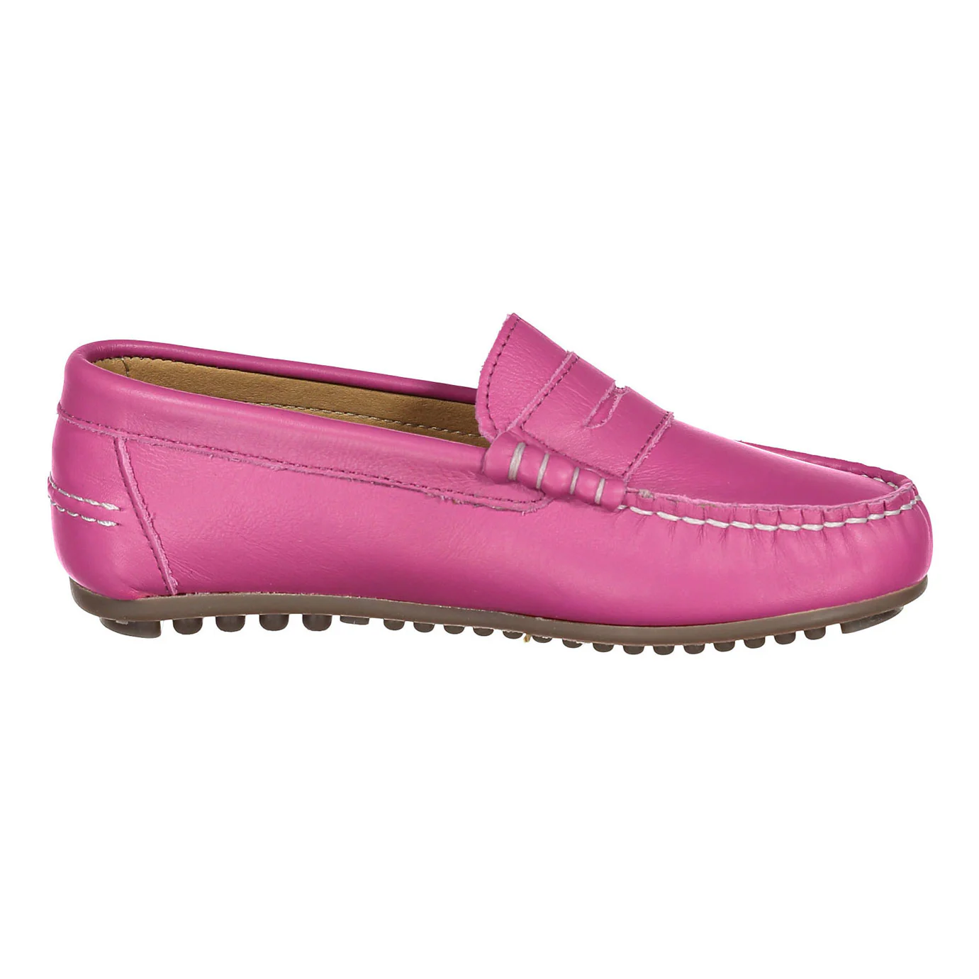 Ladida Shoes Magenta Leather Loafers - Image 3