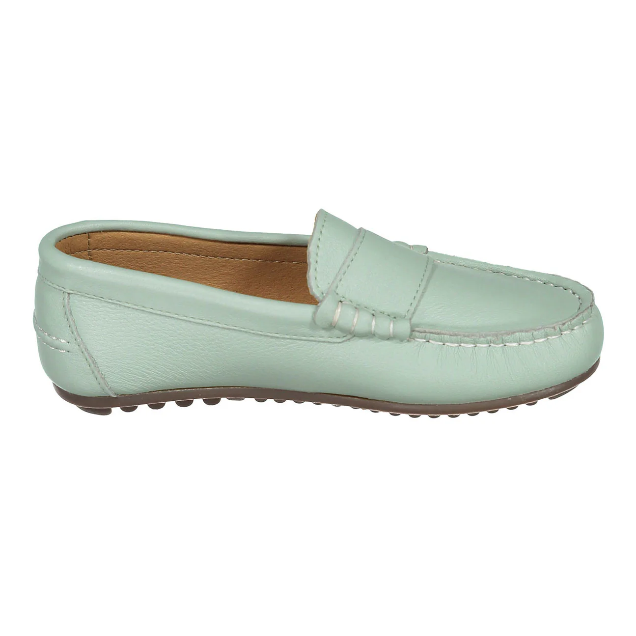 Ladida Shoes Mint Leather Loafers - Image 3