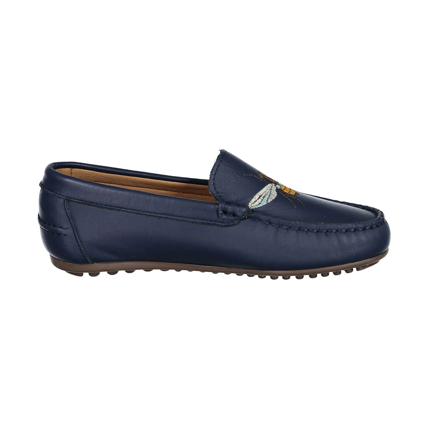 Ladida Shoes Navy Bee Embroidered Loafer - Image 3